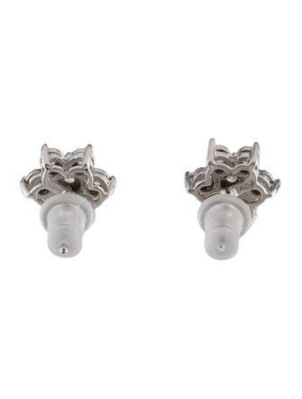 Earrings 14K Diamond Flower Stud Earrings