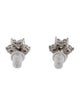 Earrings 14K Diamond Flower Stud Earrings