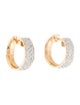 Earrings 14K Diamond Huggie Earrings