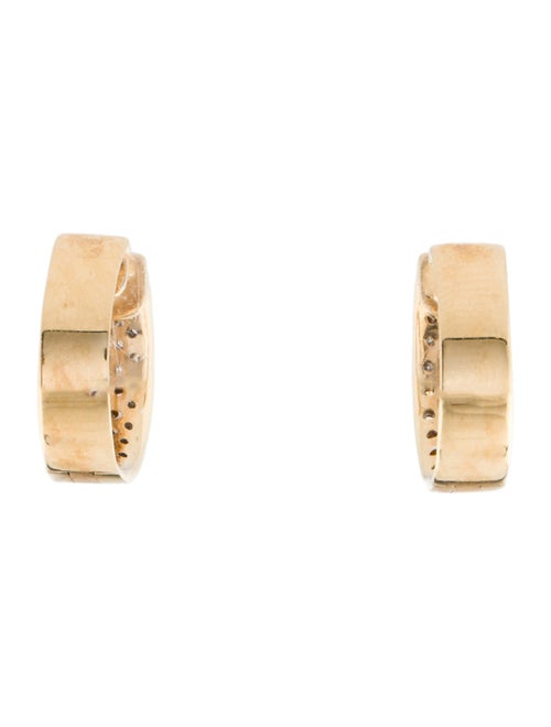 Earrings 14K Diamond Huggie Earrings