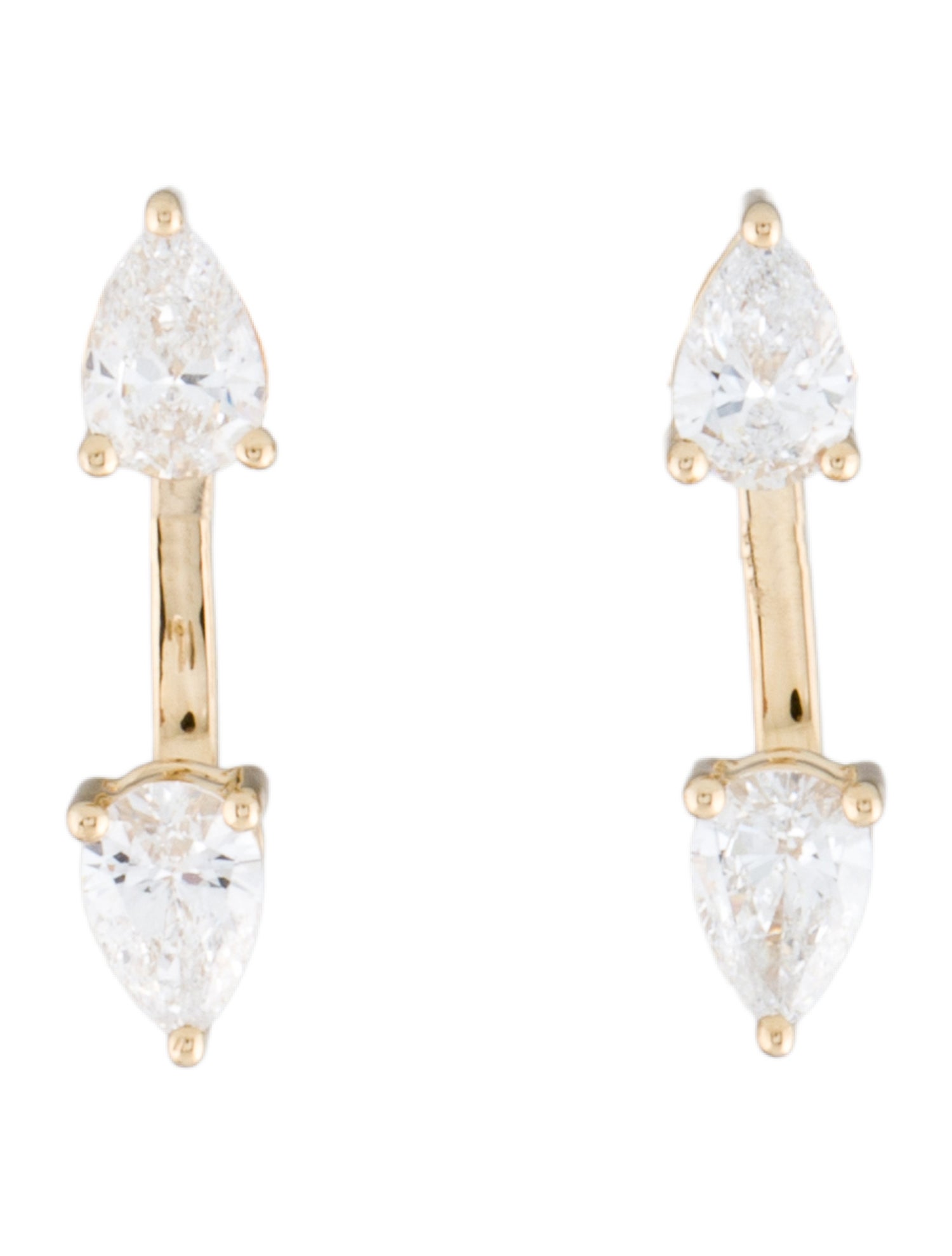 Earrings 14K 1.44ctw Lab-Grown Diamond Drop
