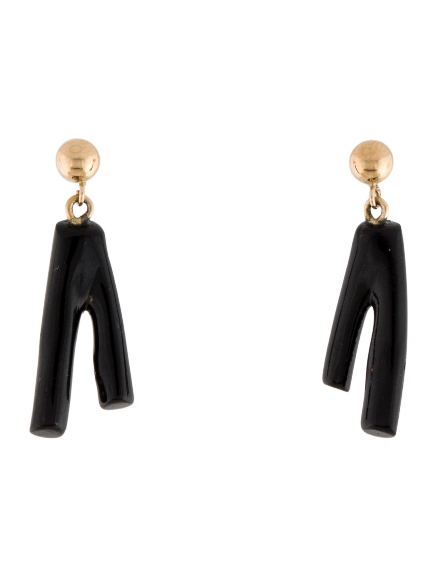 Earrings 14K Coral Drop