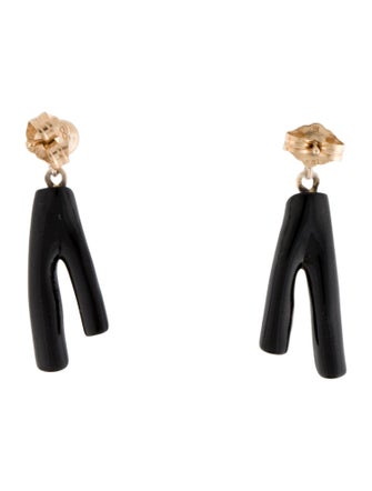 Earrings 14K Coral Drop Earrings