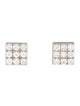 Earrings 14K 2.52ctw Diamond Square Stud Earrings