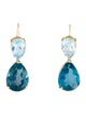 Earrings 14K 23.68ctw Topaz Drop Earrings