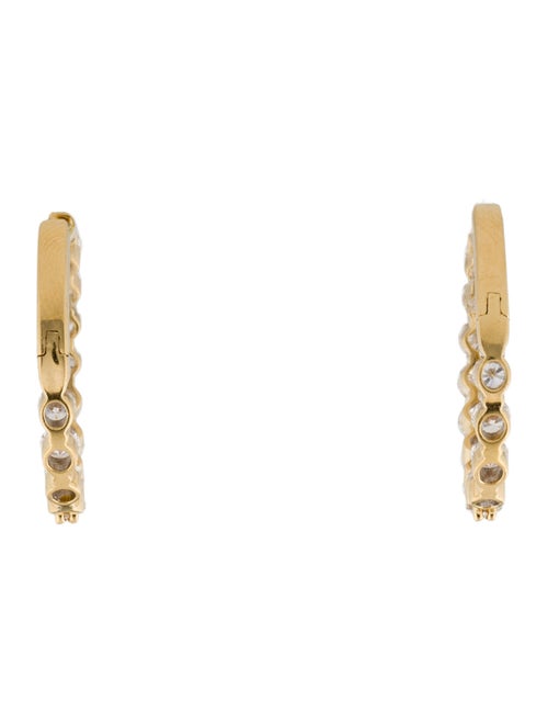 Earrings 18K 3.04ctw Diamond Inside-Out Hoop Earrings