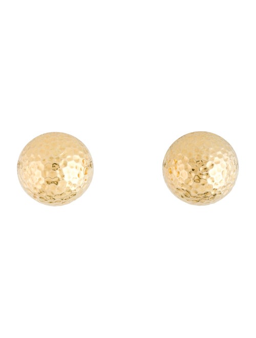 Earrings 14K Hammered Dome Stud Earrings
