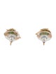Earrings 14K Nephrite Stud Earrings