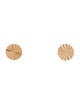 Earrings 18K Engraved Stud Earrings