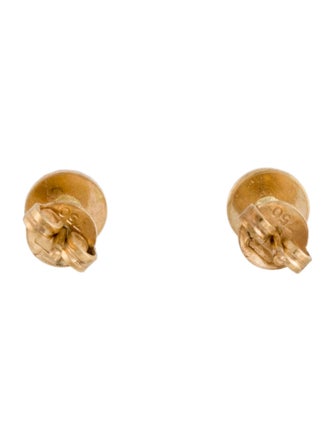 Earrings 18K Engraved Stud Earrings