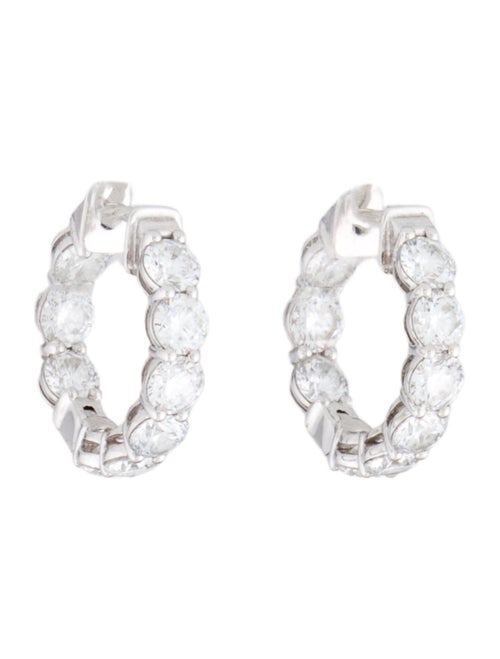 Earrings 14K 1.95ctw Lab-Grown Diamond Huggie Earrings