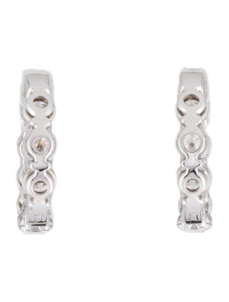 Earrings 14K 1.95ctw Lab-Grown Diamond Huggie Earrings