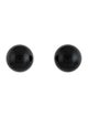 Earrings 18K Onyx Sphere Stud Earrings