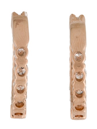 Earrings 14K 2.80ct Diamond Hoop Earrings