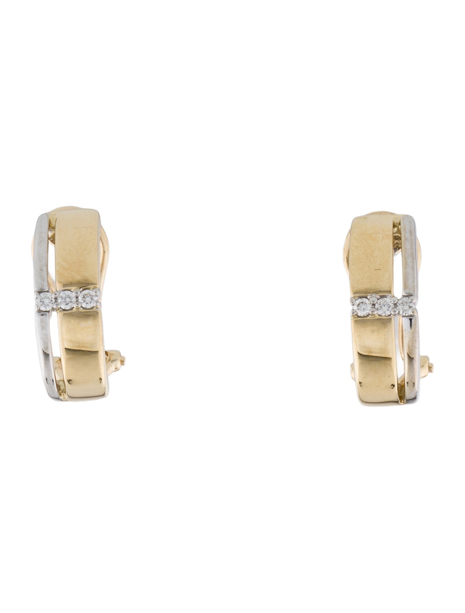 Earrings 14K Diamond Huggie