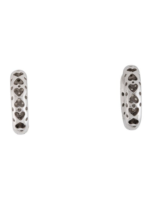 Earrings 18K Diamond Huggie Hoop Earrings