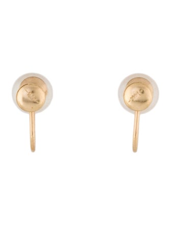 Earrings 14K Pearl Screw Back Earrings