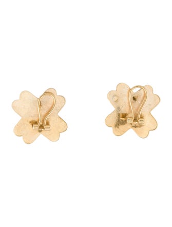 Earrings 14K "X" Motif Earclip Earrings
