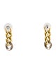 Earrings Diamond Curb Link Drop Earrings