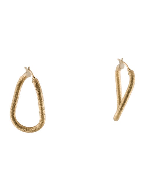 Earrings 14K Twisted Hoop Earrings