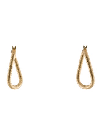 Earrings 14K Twisted Hoop Earrings