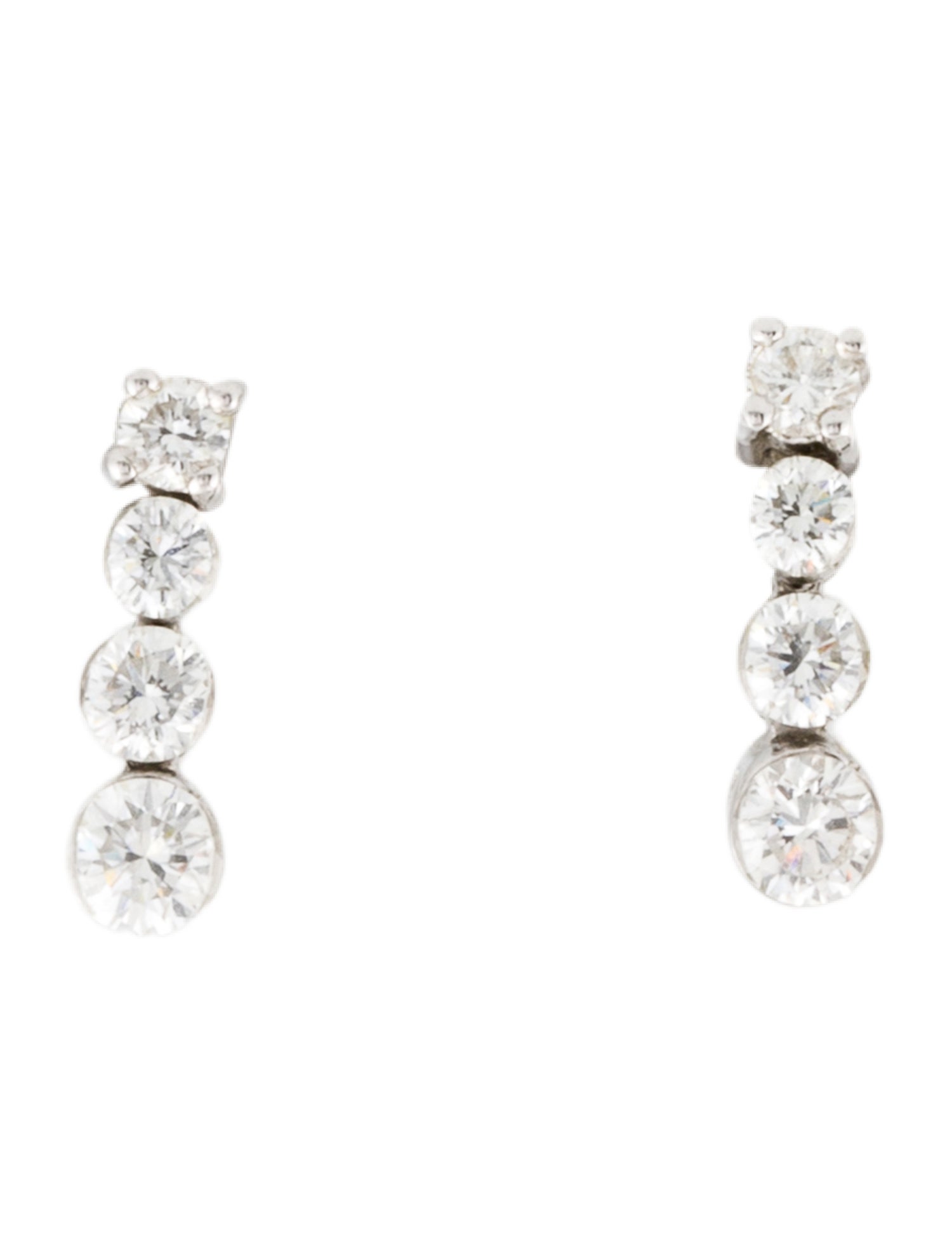 Earrings 18K Diamond Drop Stud