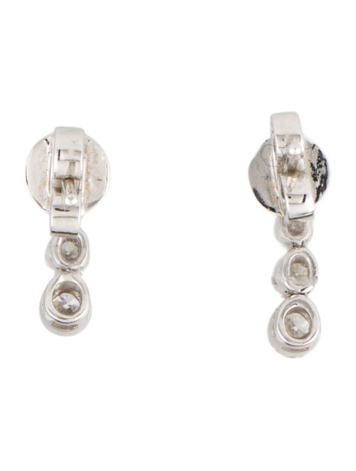 Earrings 18K Diamond Drop Stud Earrings