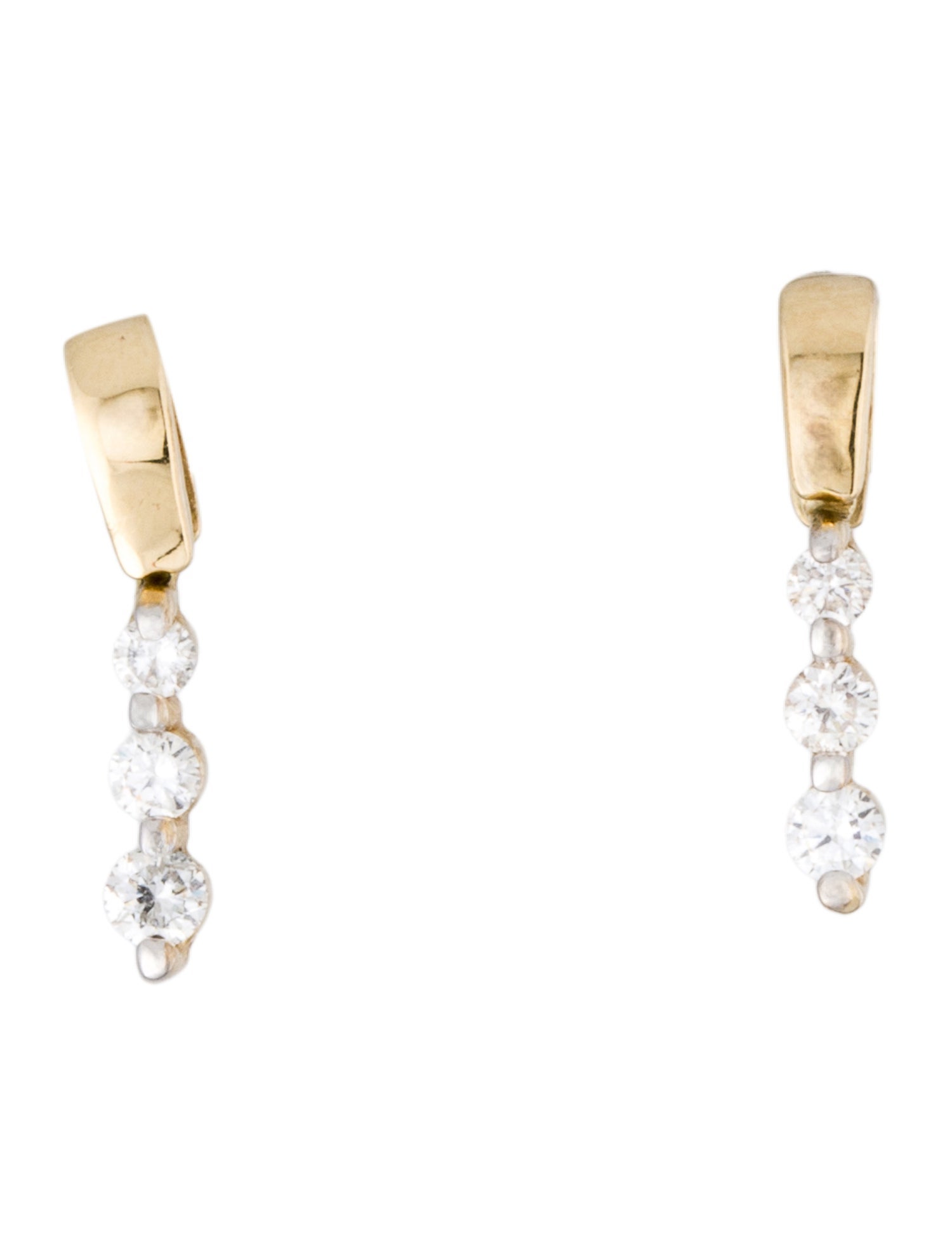 Earrings 14K Diamond Drop
