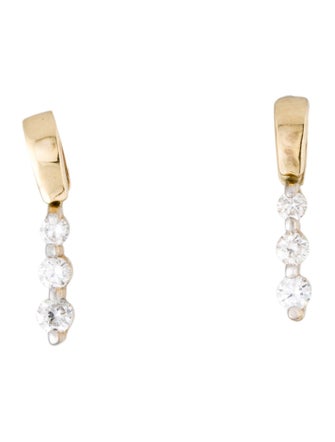 Earrings 14K Diamond Drop Earrings