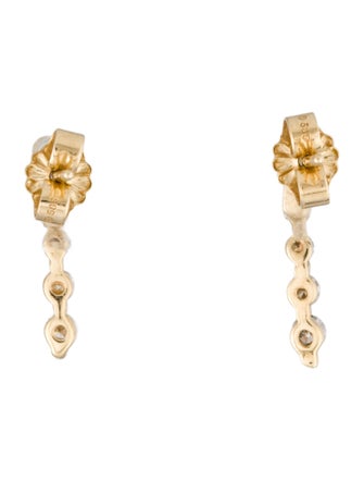 Earrings 14K Diamond Drop Earrings