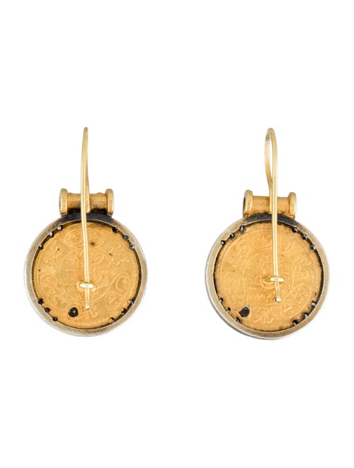 Earrings Atelier Minyon Diamond & Coin Drop Earrings