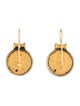 Earrings Atelier Minyon Diamond & Coin Drop Earrings