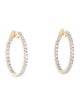 Earrings 14K 2.94ctw Inside-Out Hoop Earrings