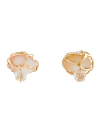 Earrings 14K Mabé Pearl Stud Earrings