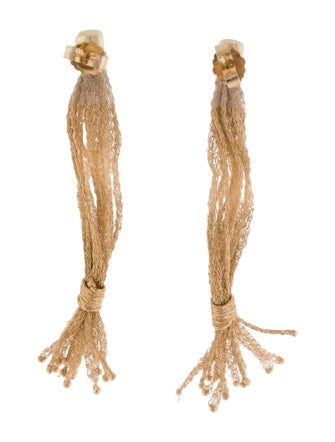 Earrings 14K Mesh Tassel Earrings