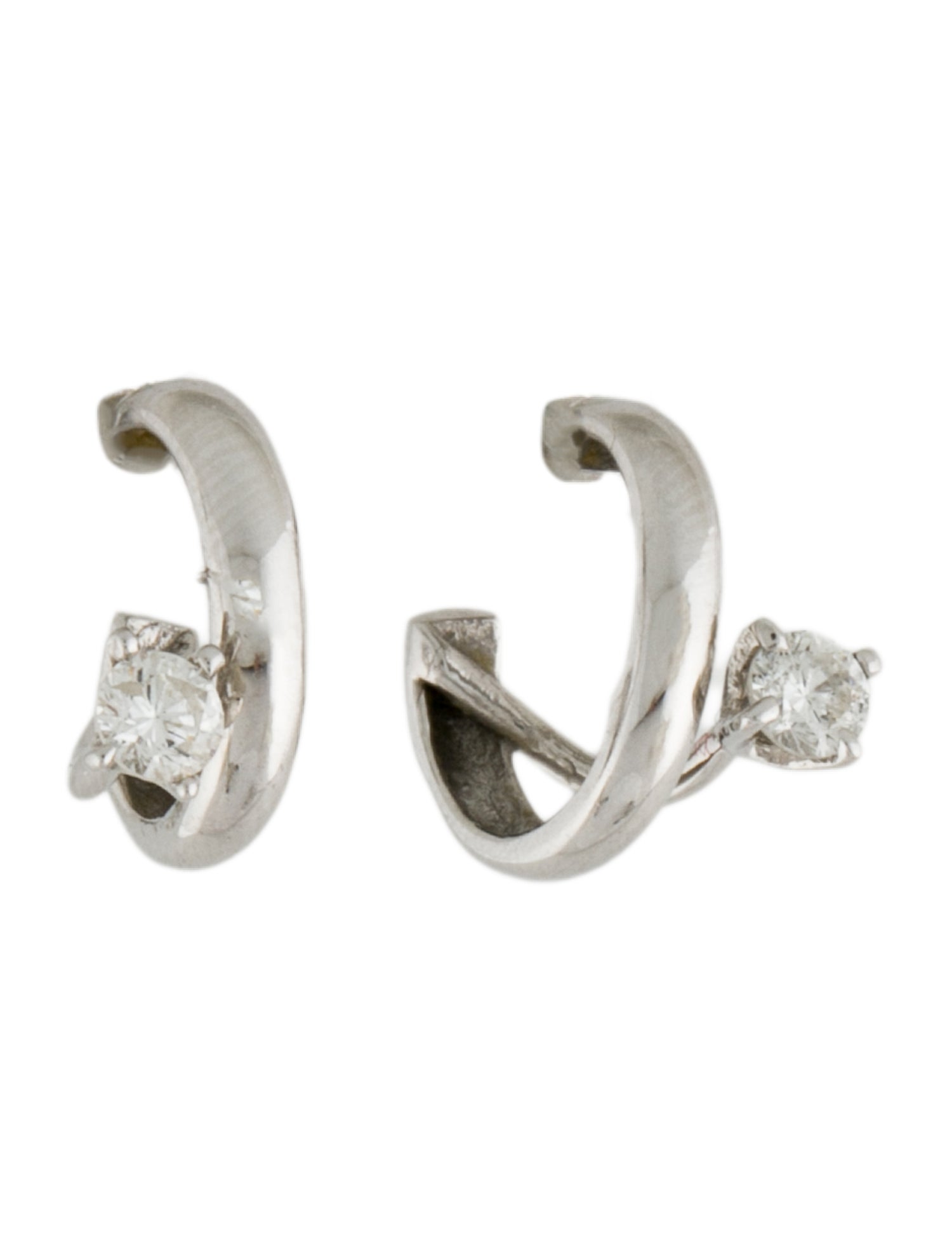 Earrings 14K Diamond Huggie