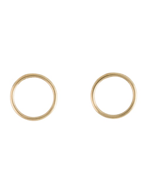 Earrings 14K Circle Stud Earrings