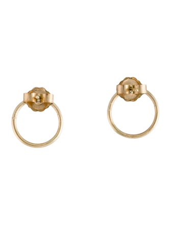 Earrings 14K Circle Stud Earrings