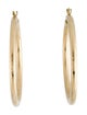 Earrings 14K Textured Hoop Earrings