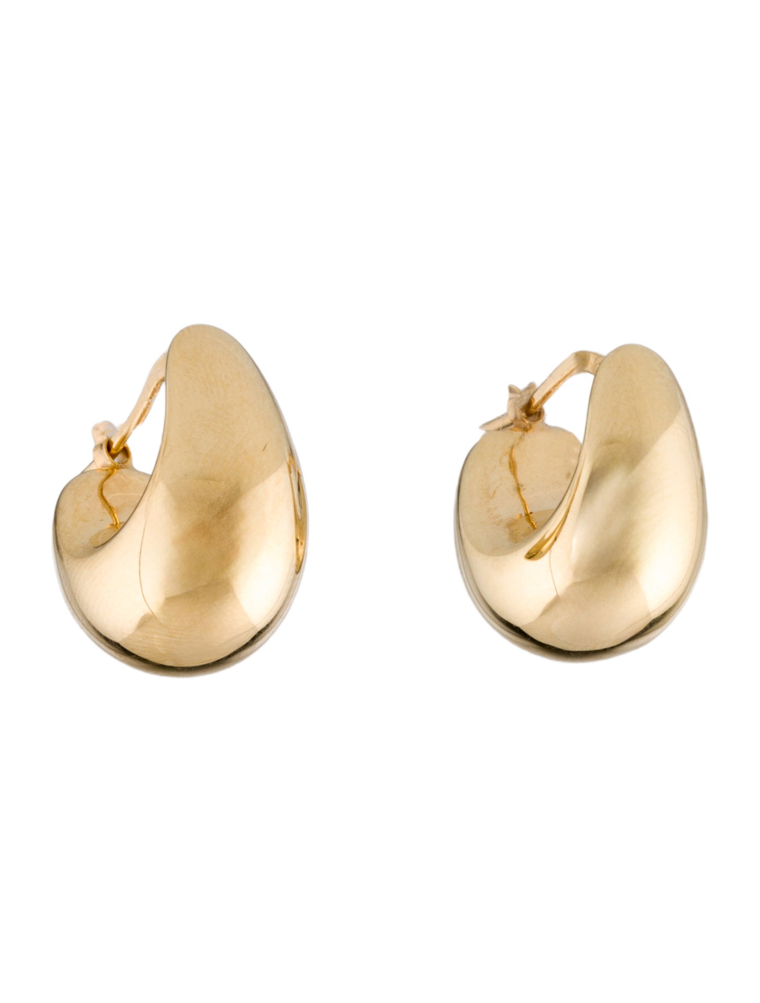 Earrings 14K Petite Bold Teardrop Hoop