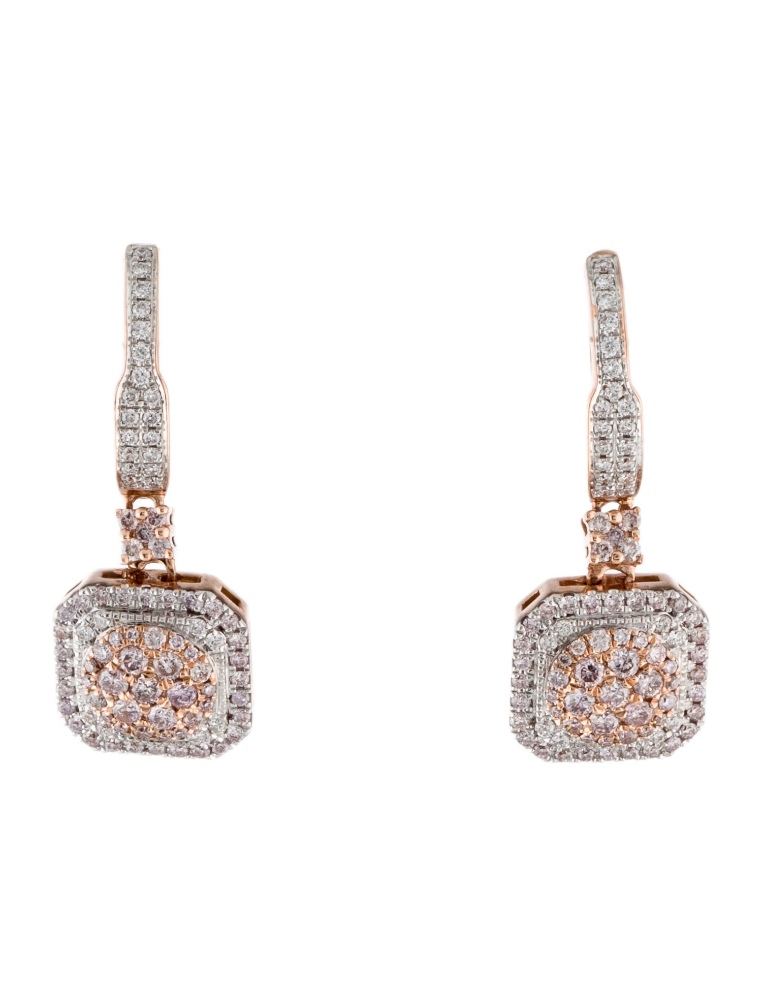 Earrings 14K 1.23ctw Diamond Drop