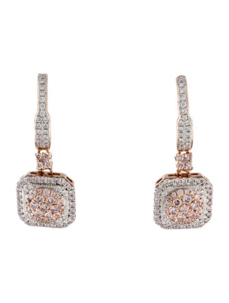 Earrings 14K 1.23ctw Diamond Drop Earrings