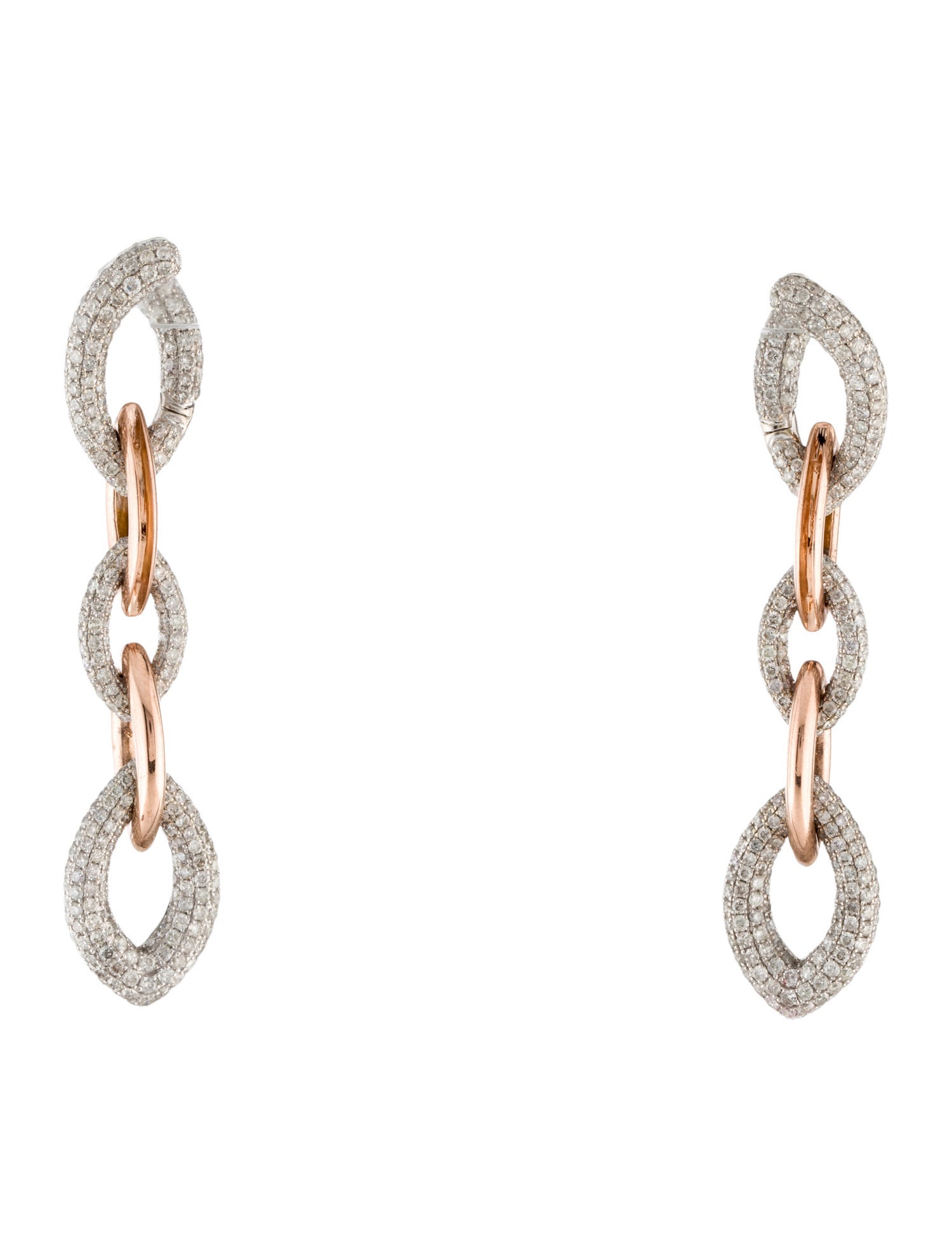 Earrings 14K 5.03ctw Diamond Drop