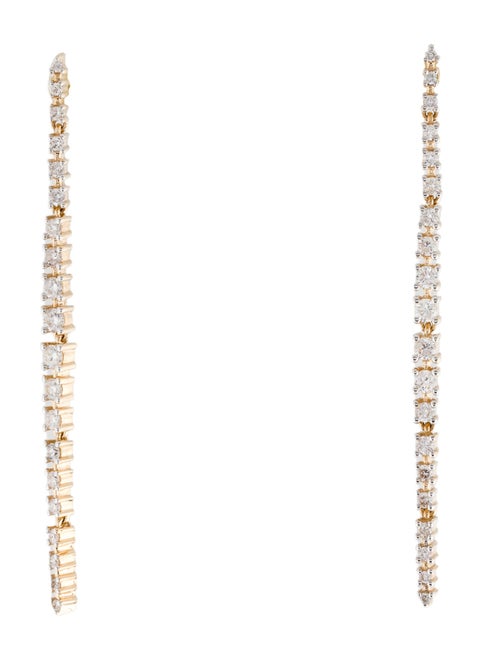 Earrings 14K Diamond Drop Earrings