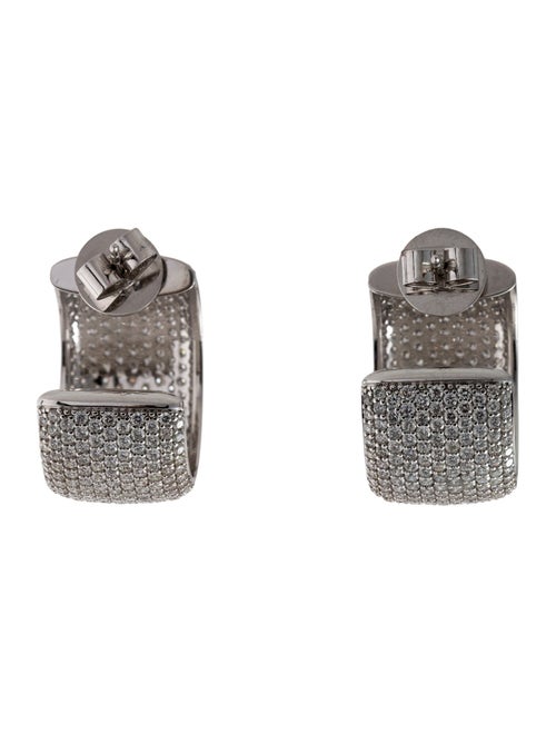 Earrings 18K 6.51ctw Diamond Hoop Earrings