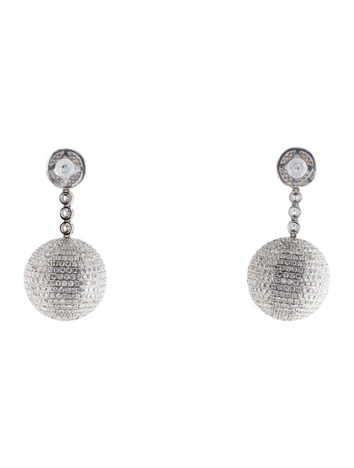 Earrings 18K 18.04ctw Diamond Ball Drop Earrings