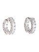 Earrings 14K 3.60ctw Lab-Grown Diamond Inside-Out Huggie Earrings