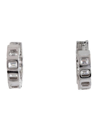 Earrings 14K 3.60ctw Lab-Grown Diamond Inside-Out Huggie Earrings