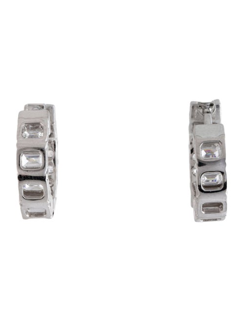 Earrings 14K 3.60ctw Lab-Grown Diamond Inside-Out Huggie Earrings