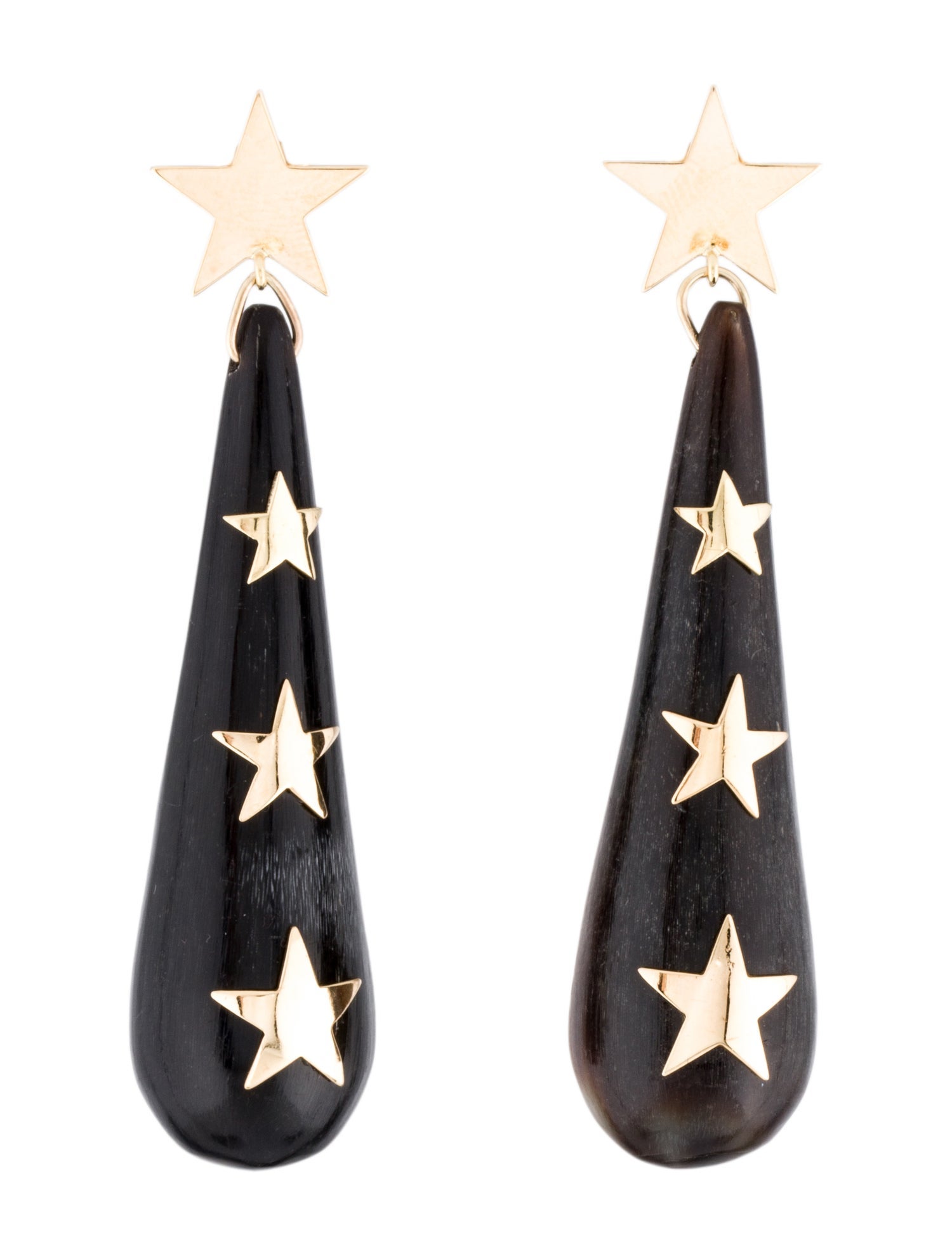 Earrings 14K Horn Drop